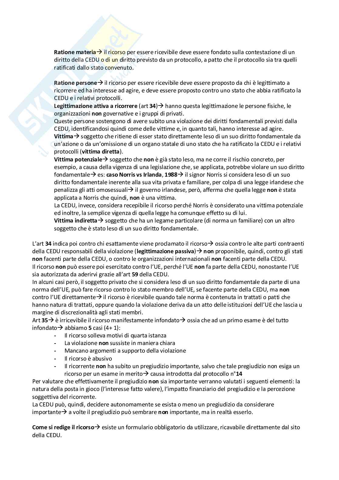 Appunti presi a lezione per l'esame di Diritto internazionale, basati sul manuale Diritto internazionale - XII edizione, Benedetto Conforti e Massimo Iovane Pag. 41