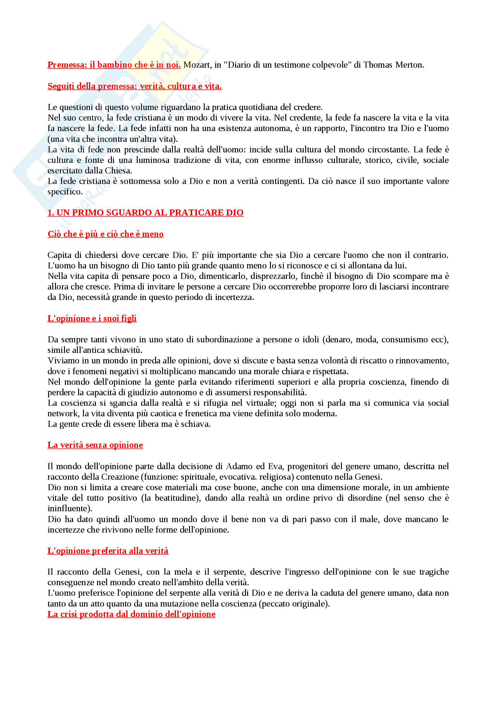 Laurea In Teologia Piano Di Studi