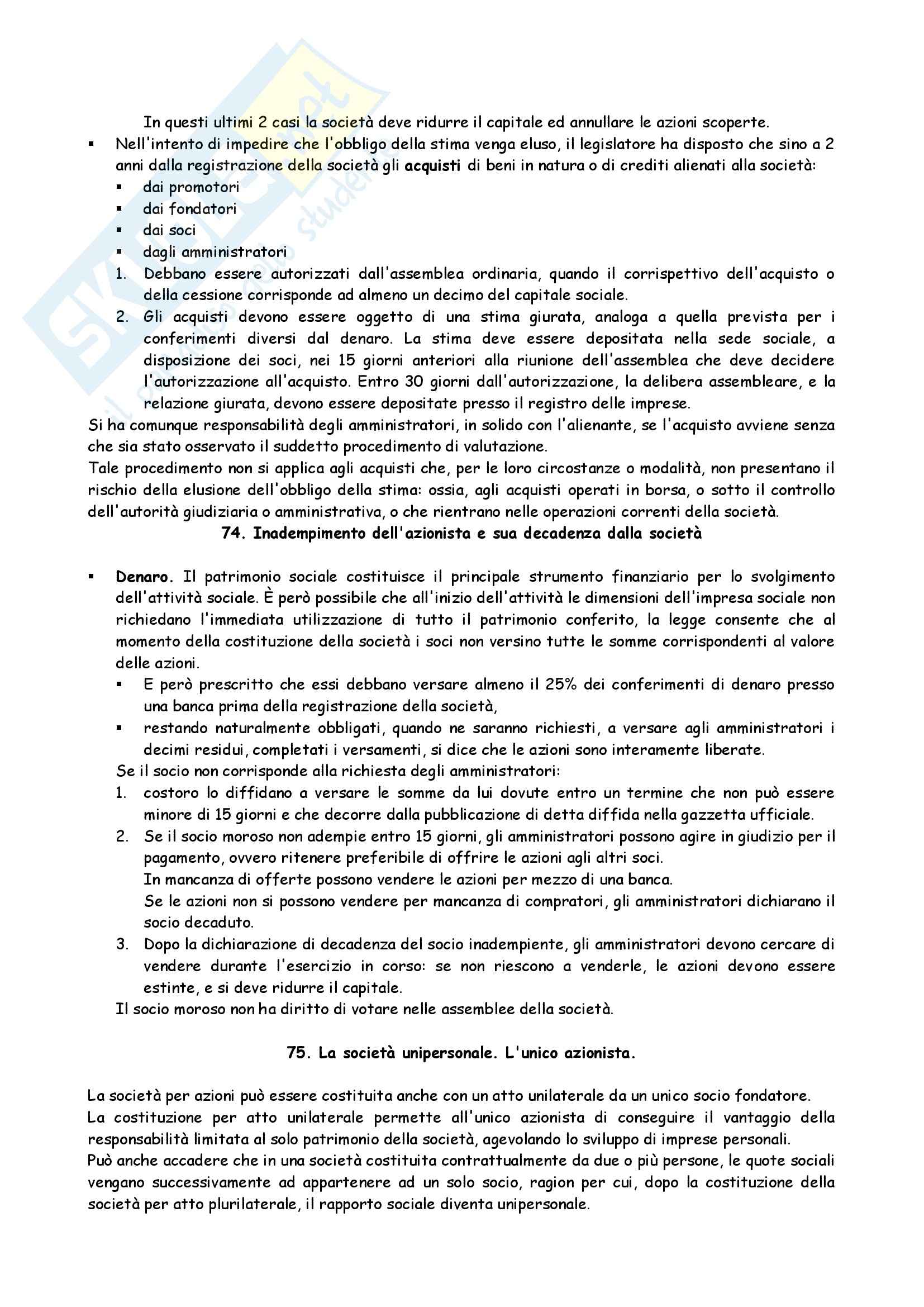 Riassunto esame Diritto Commerciale, prof. Mangano Pag. 21