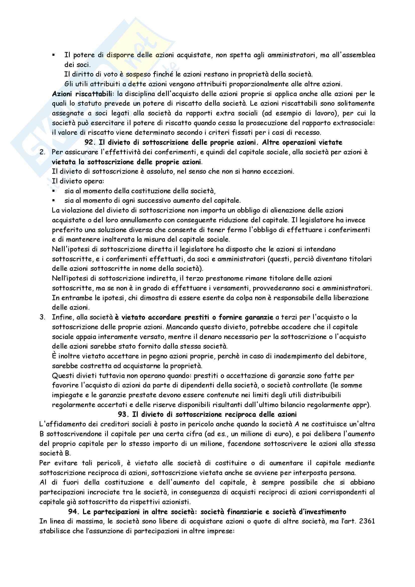 Riassunto esame Diritto Commerciale, prof. Mangano Pag. 36