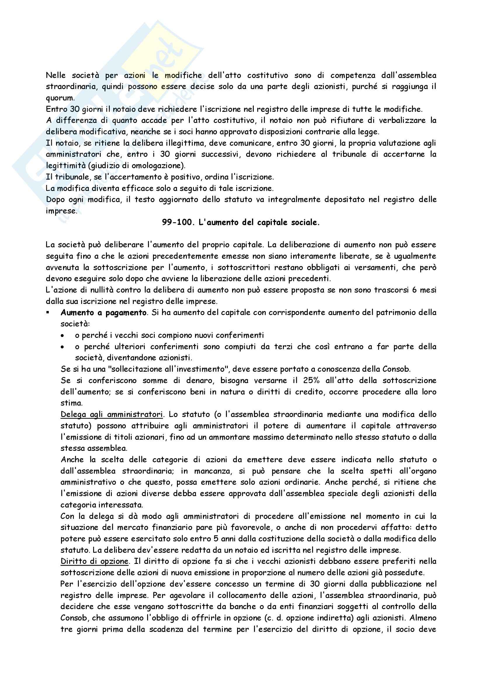 Riassunto esame Diritto Commerciale, prof. Mangano Pag. 41