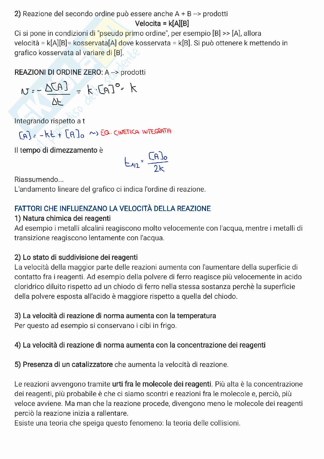 Cinetica chimica Pag. 6