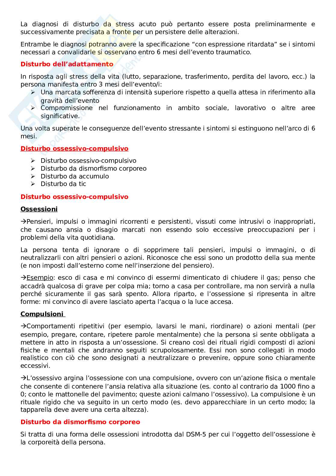 Appunti lezioni di Elementi di psicopatologia Pag. 31