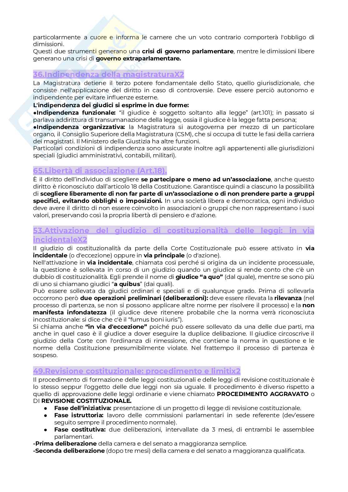 Domande ripasso Istituzioni di diritto pubblico Pag. 2