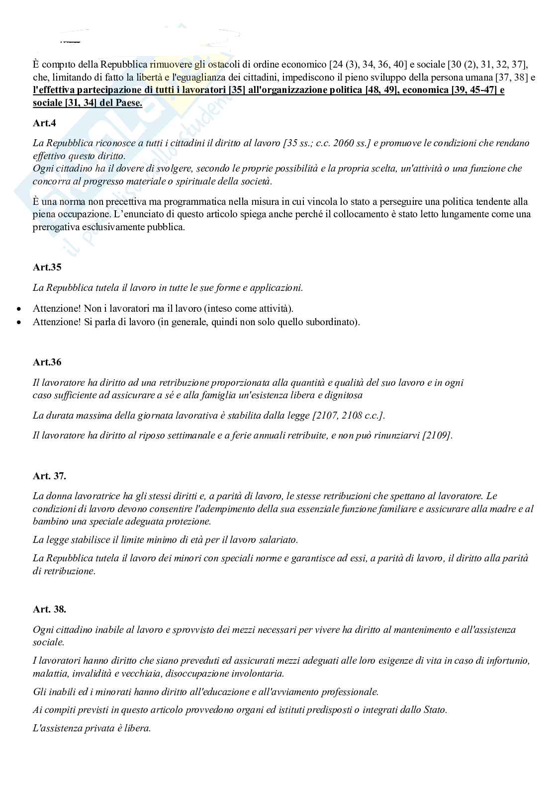 Diritto del lavoro Pag. 2