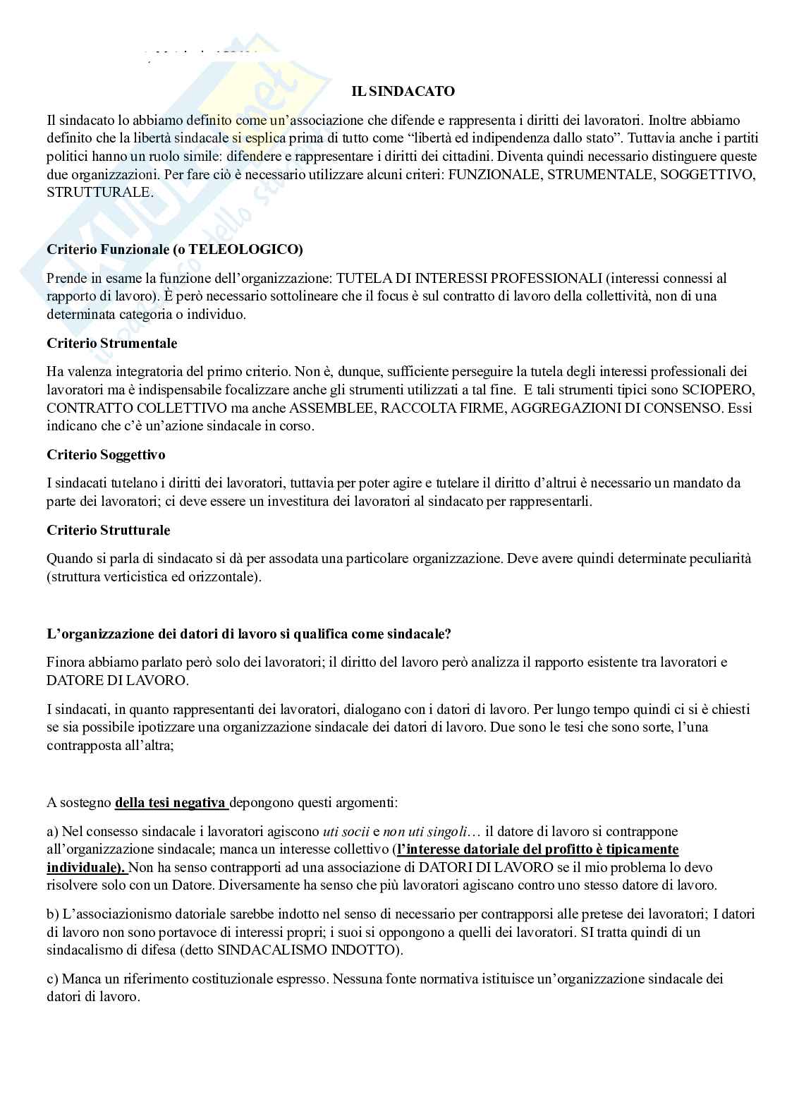 Diritto del lavoro Pag. 21