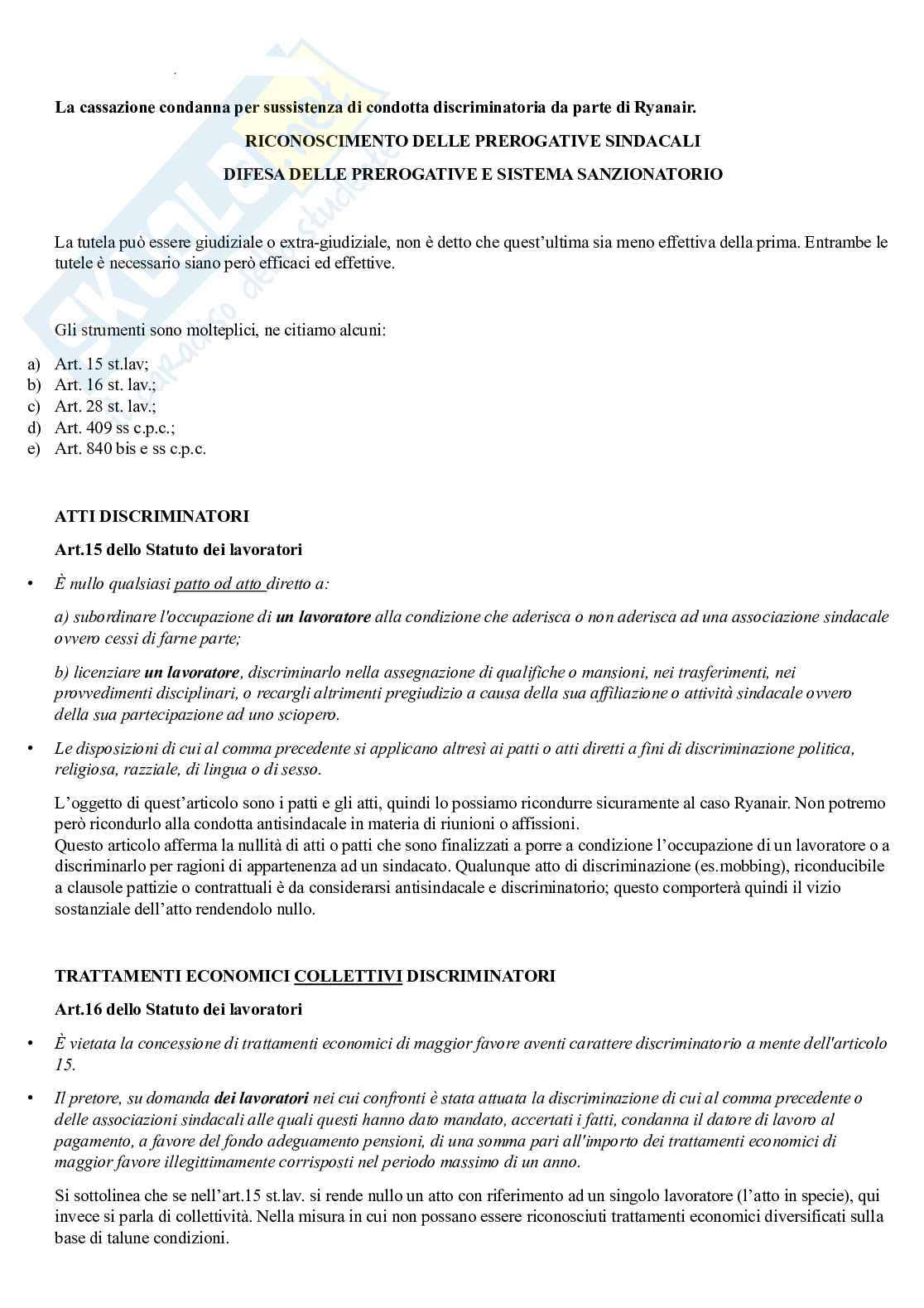 Diritto del lavoro Pag. 31