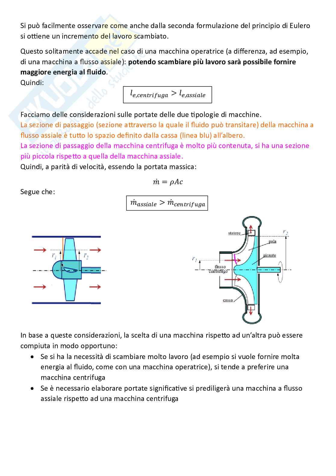Sistemi energetici, parte 2 - Principio di conservazione dell'energia, Equazione di Bernoulli ed Equazione di Eulero Pag. 21