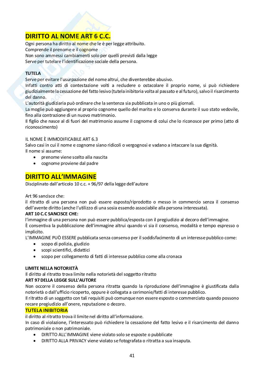 Appunti completi di diritto privato Pag. 41
