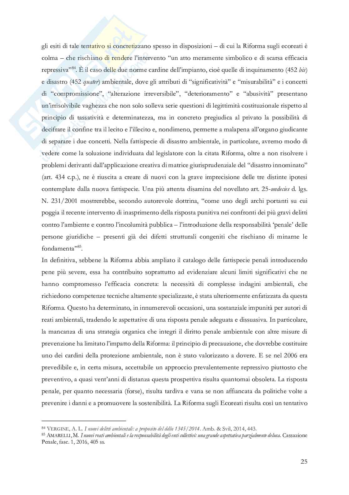 Disastro ambientale e responsabilità penale d'impresa: tra limiti normativi, criticità applicative e prospettive di riforma Pag. 31