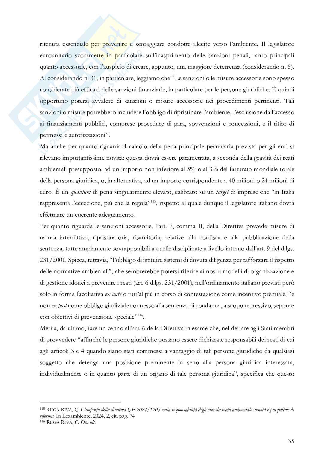 Disastro ambientale e responsabilità penale d'impresa: tra limiti normativi, criticità applicative e prospettive di riforma Pag. 41