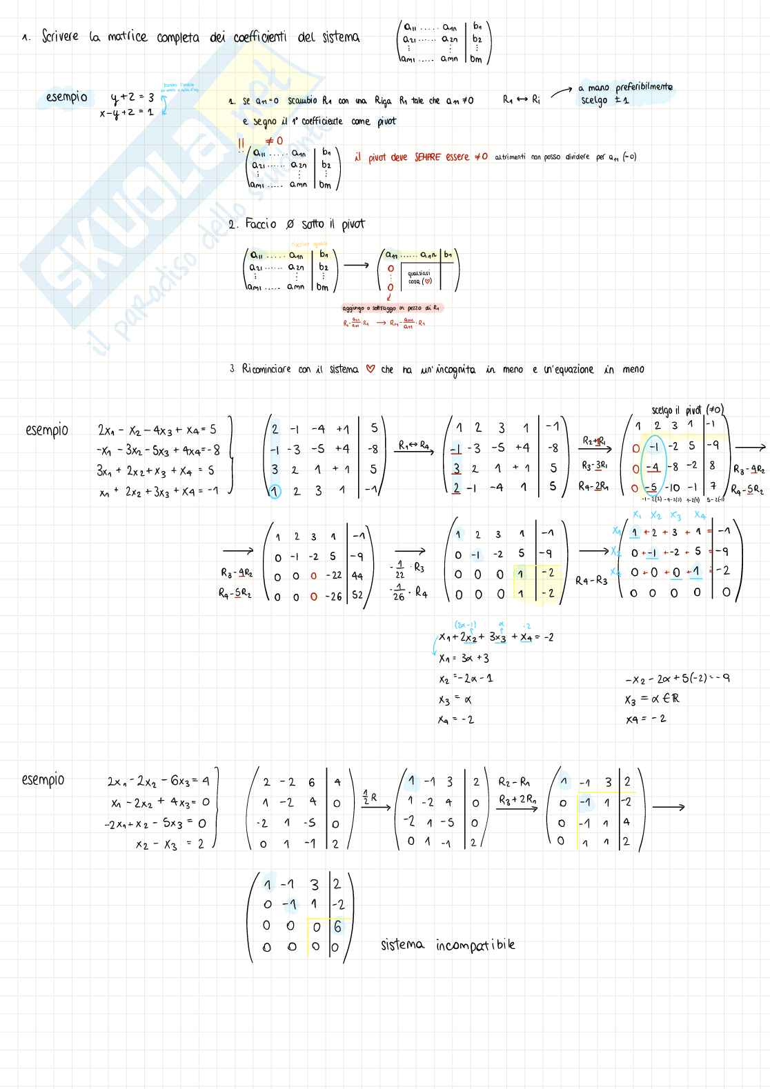 Appunti completi di Geometria - parte 2/3 Pag. 1