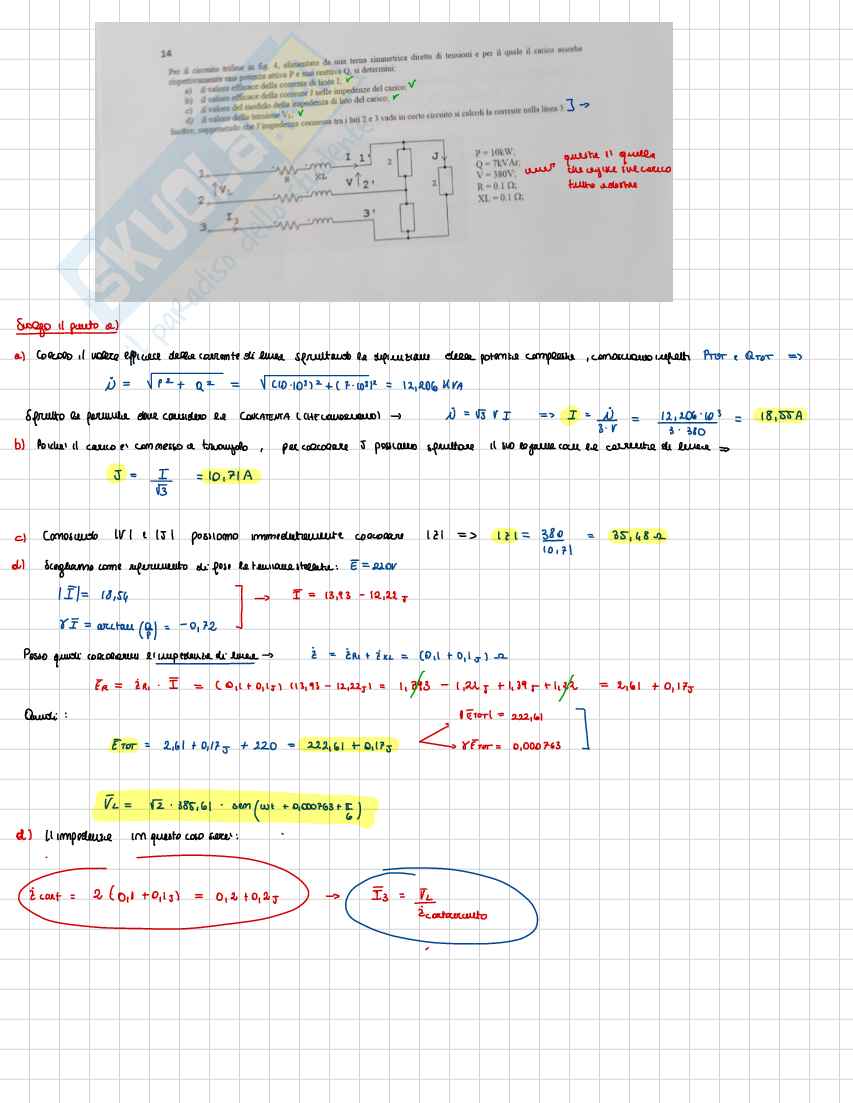 Prove svolte di Elettrotecnica e macchine elettriche Pag. 2