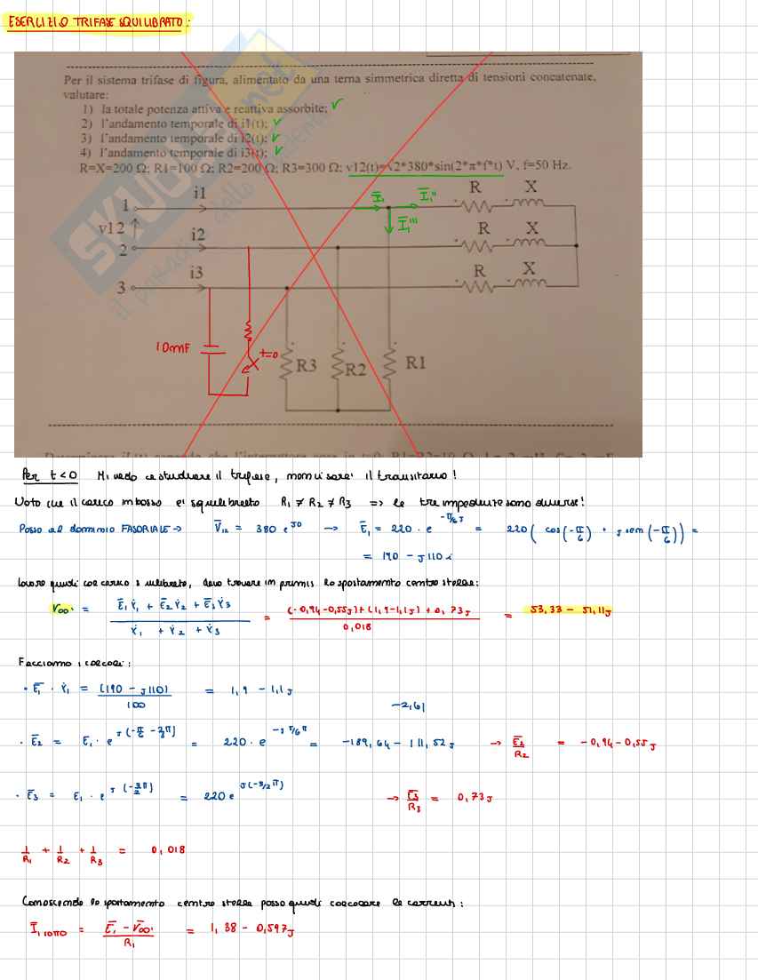 Prove svolte di Elettrotecnica e macchine elettriche Pag. 21