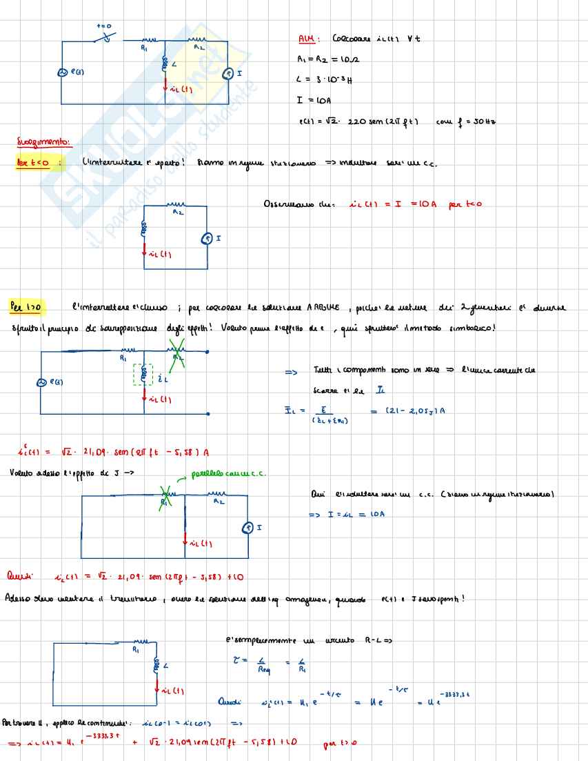 Prove svolte di Elettrotecnica e macchine elettriche Pag. 31