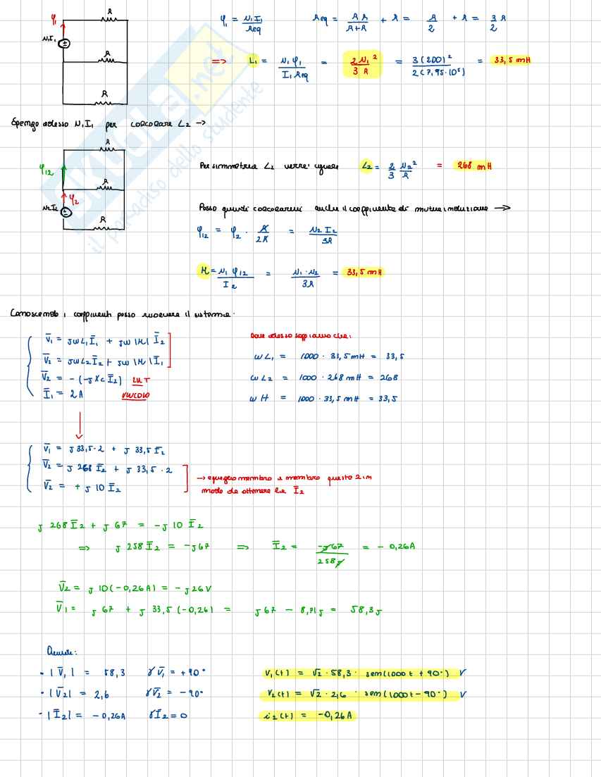 Prove svolte di Elettrotecnica e macchine elettriche Pag. 6