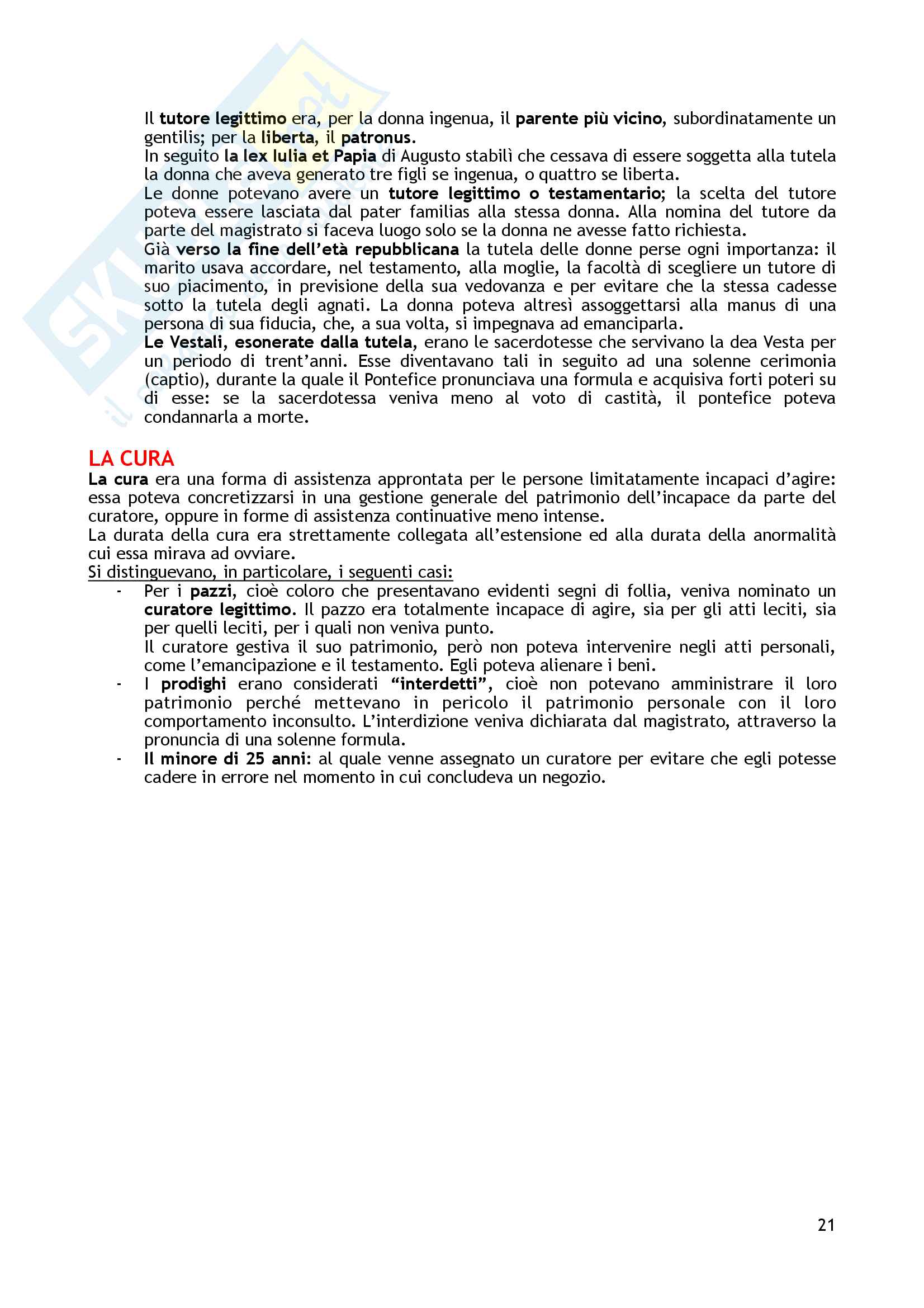 Riassunto esame Diritto romano, prof Mcclintock, libro consigliato Istituzioni di Diritto romano, Cantarella Pag. 21