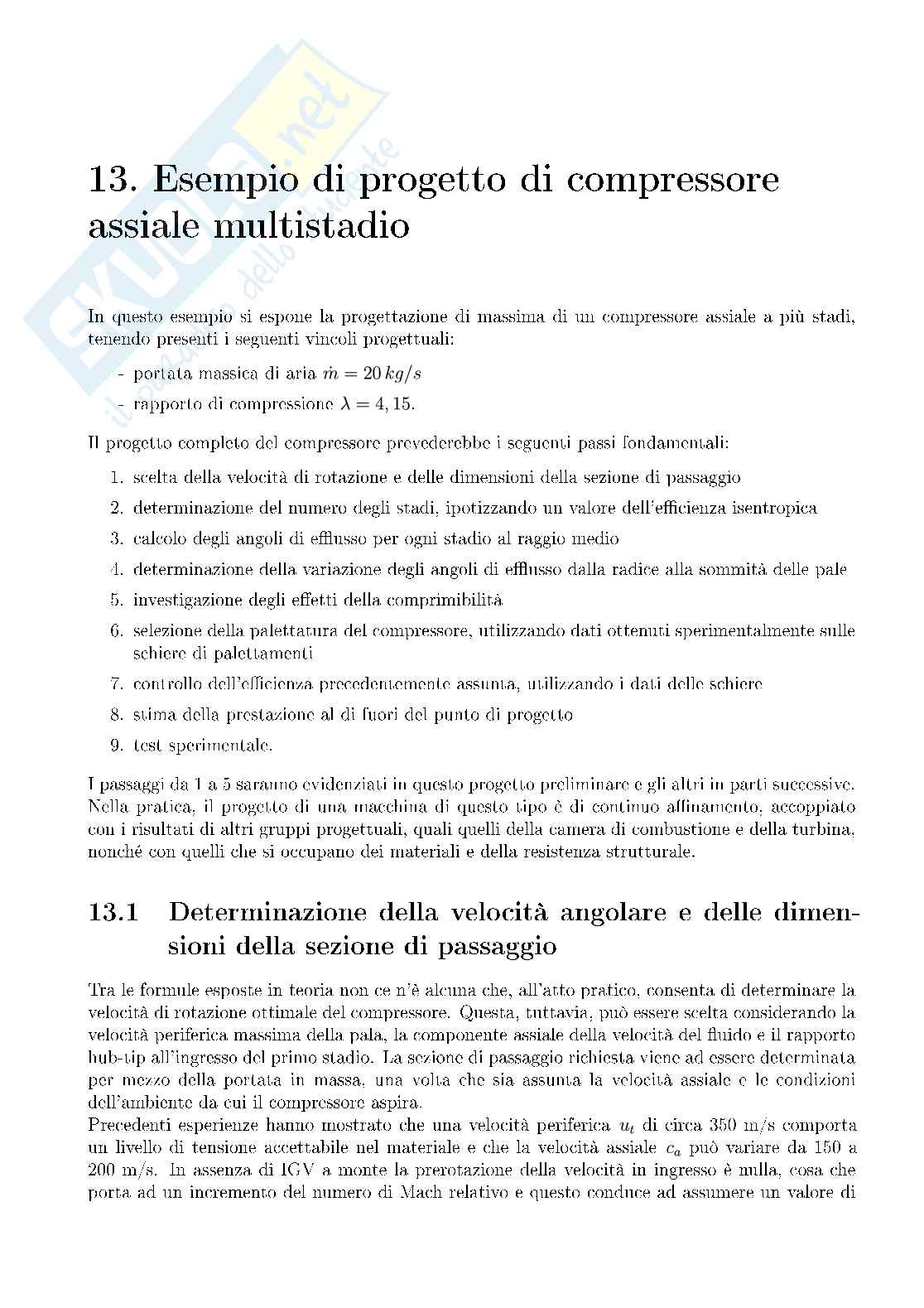 Porgettazione compressore assiale Pag. 1
