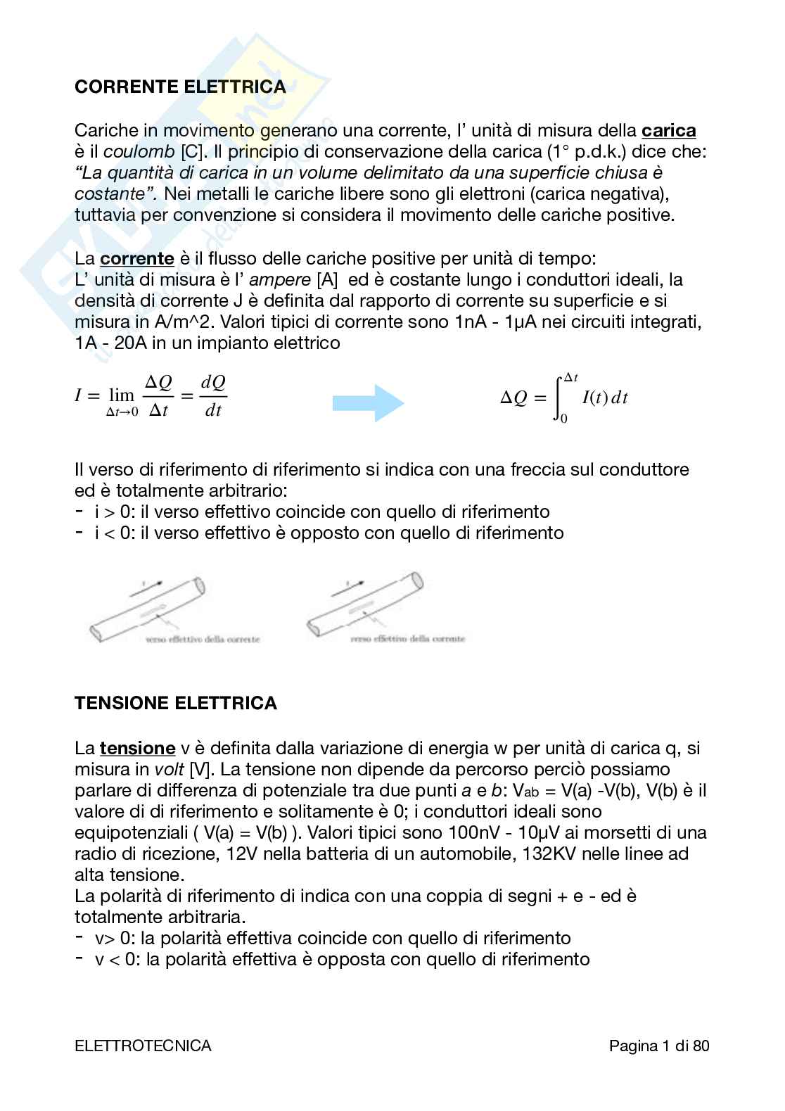 Appunti di Elettrotecnica Pag. 1