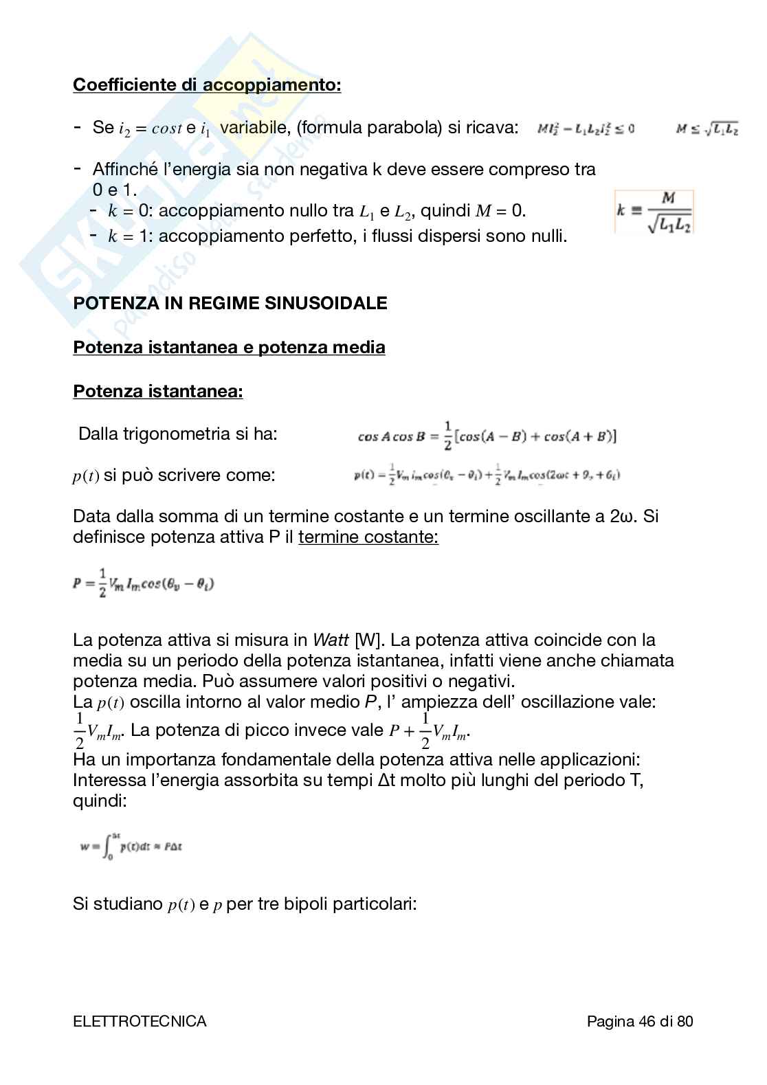 Appunti di Elettrotecnica Pag. 46