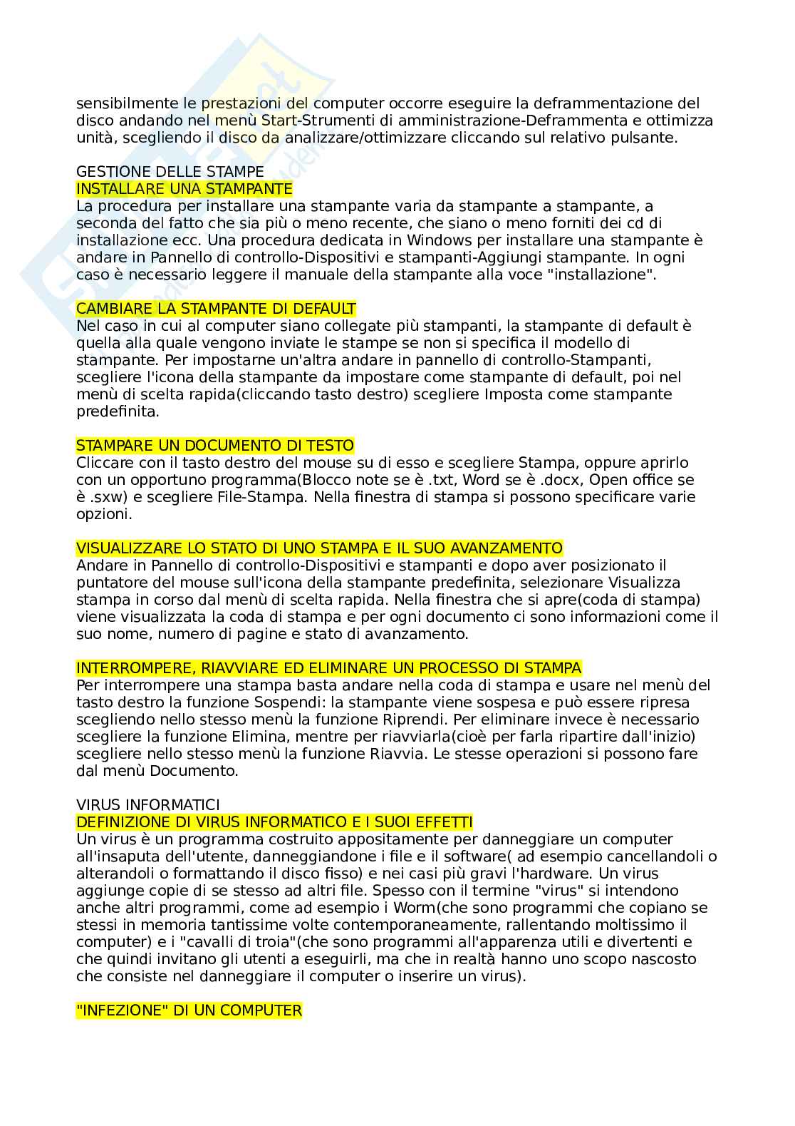 Fondamenti di informatica Pag. 16
