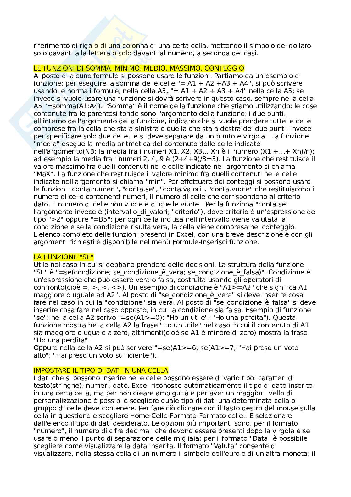 Fondamenti di informatica Pag. 31