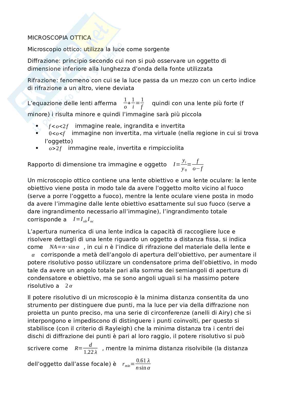 Appunti di Metodologie metallografiche Pag. 1