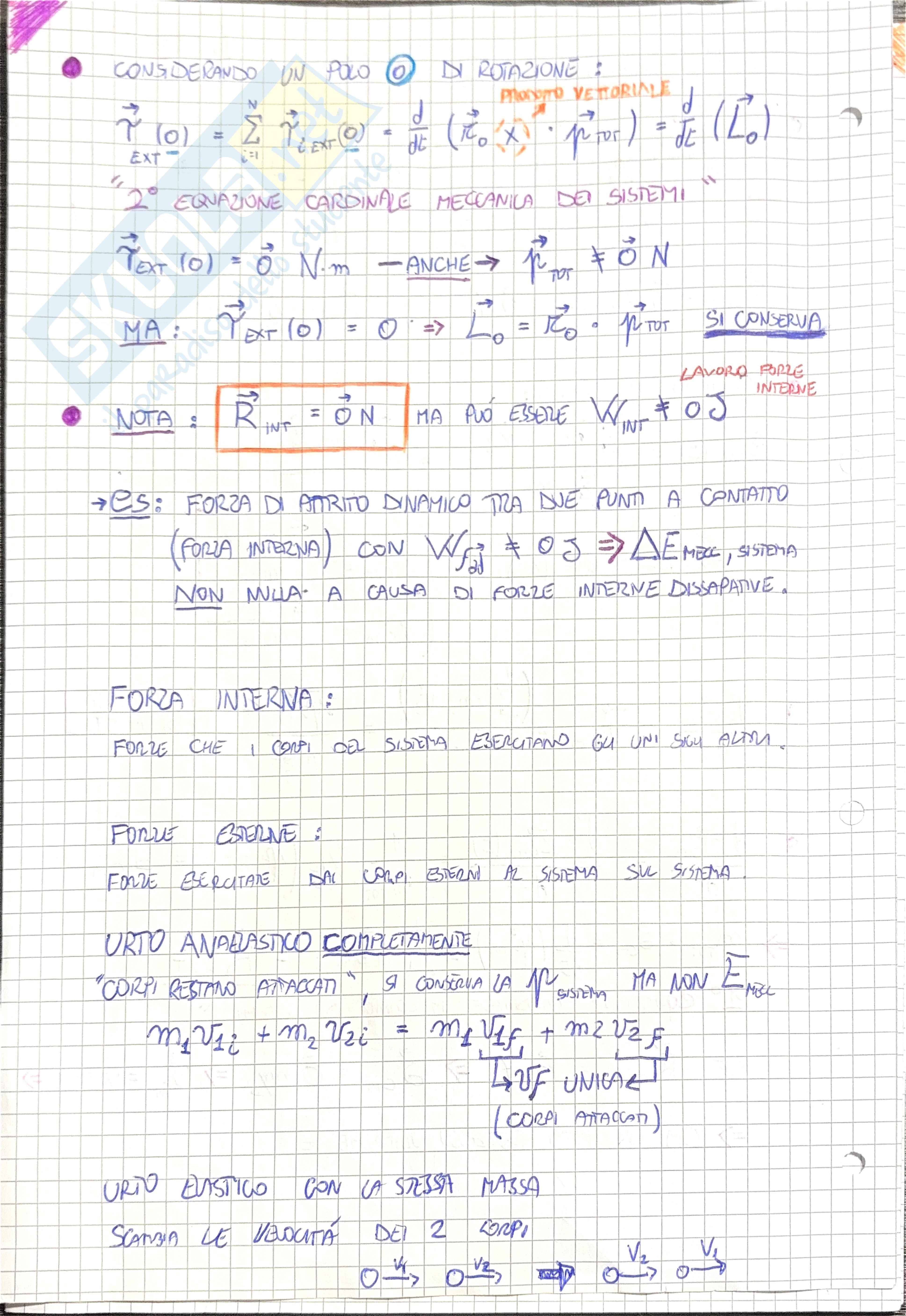 Meccanica dei sistemi e rotazionale Pag. 2