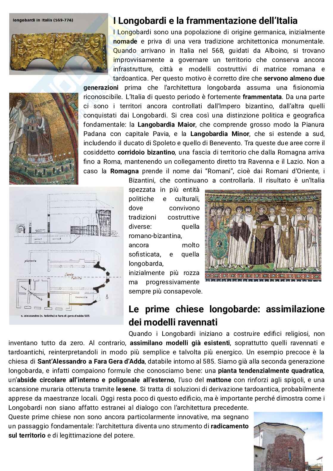 Architettura longobarda Pag. 1