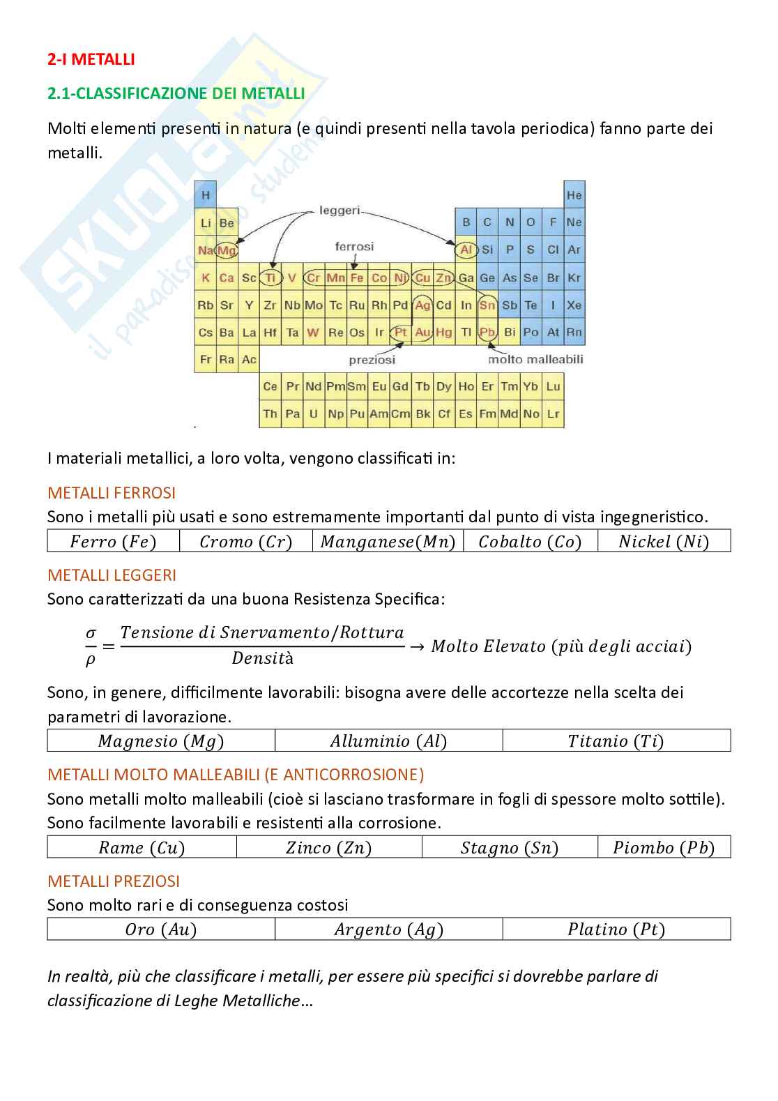 Tecnologie industriali, parte 1 - Introduzione e diagramma di fase ferro carbonio Pag. 6