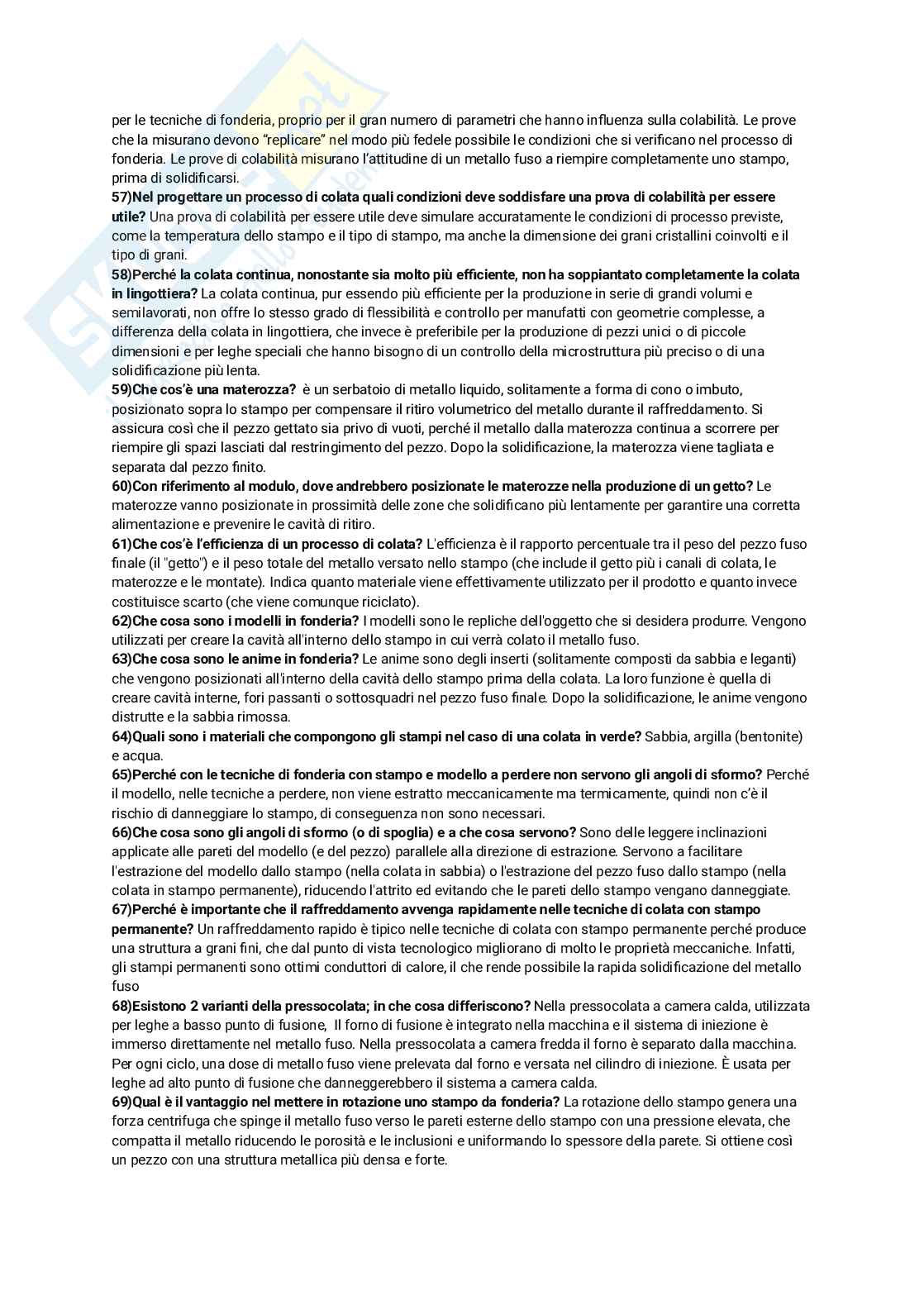 Risposte domande esame Tecnologia meccanica Pag. 6