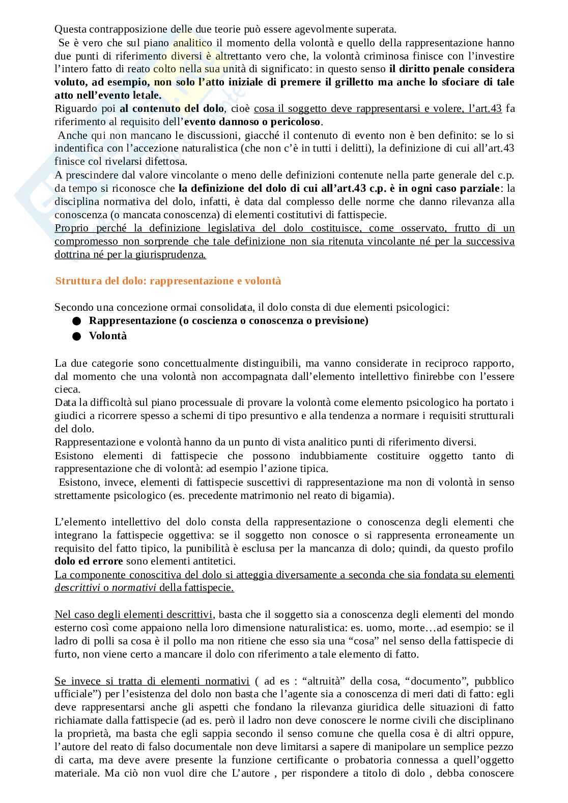 Riassunto esame Diritto Penale, Prof. Masarone Valentina, libro consigliato Manuale diritto penale, Fiore Pag. 2