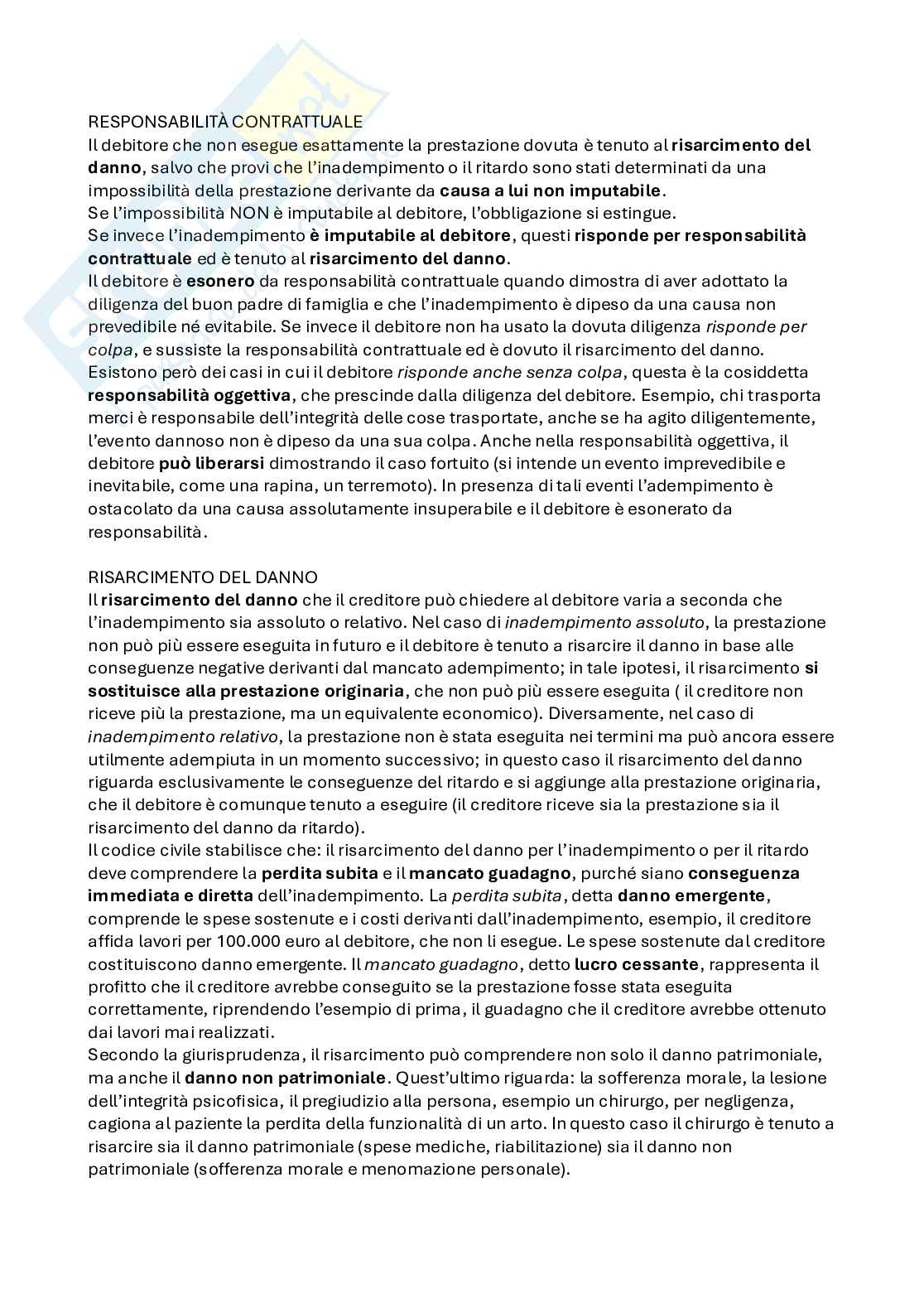 Riassunto esame Diritto privato, Prof. Bocchini Roberto, libro consigliato Manuale di diritto privato, Bocchini, Quadri Pag. 11