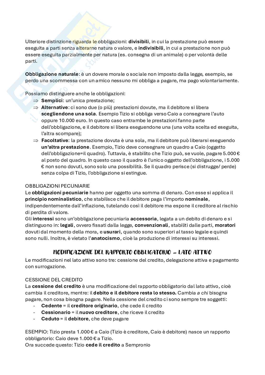 Riassunto esame Diritto privato, Prof. Bocchini Roberto, libro consigliato Manuale di diritto privato, Bocchini, Quadri Pag. 2