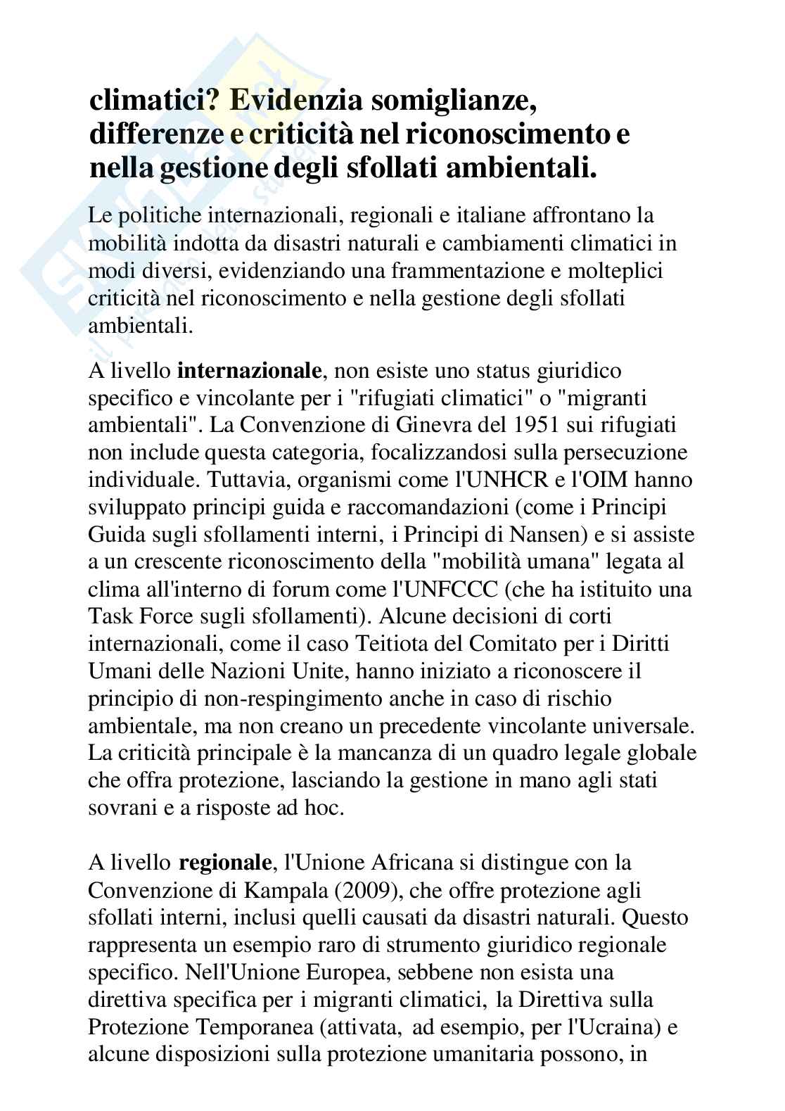 Risposte domande aperte Geografia aggiornate 2025  Pag. 66