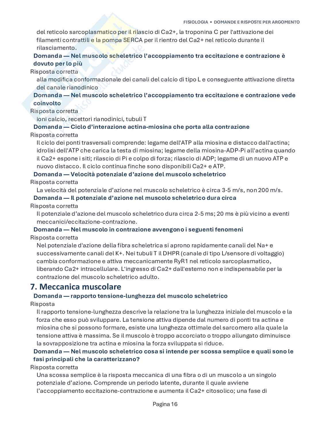 Domande aperte esame Fisiologia umana Pag. 16