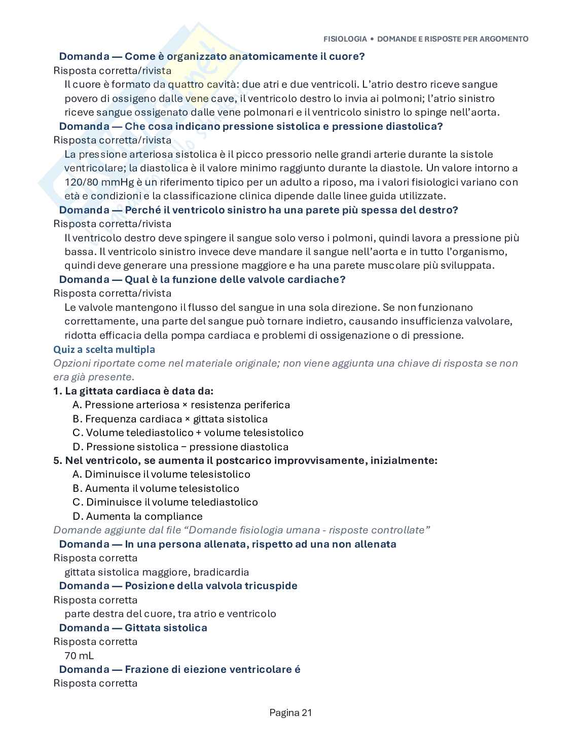 Domande aperte esame Fisiologia umana Pag. 21