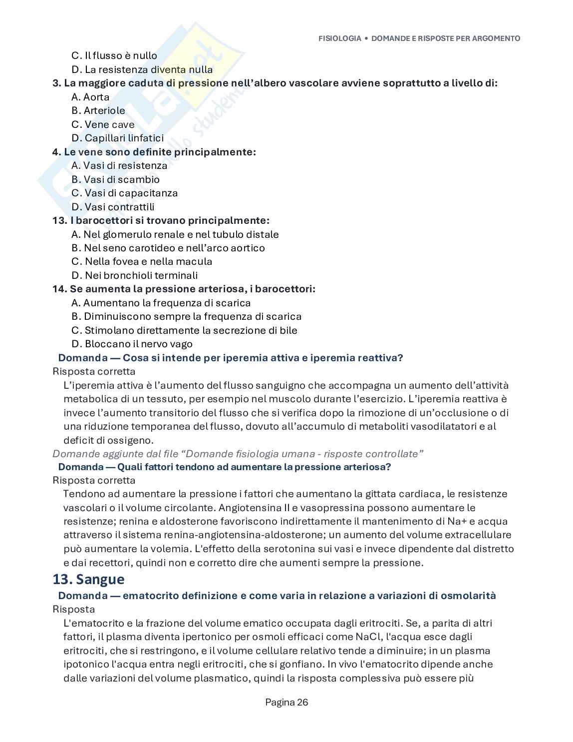 Domande aperte esame Fisiologia umana Pag. 26