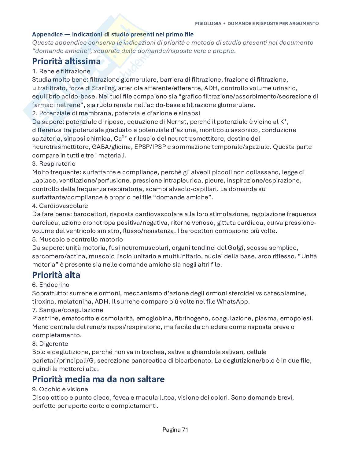 Domande aperte esame Fisiologia umana Pag. 71