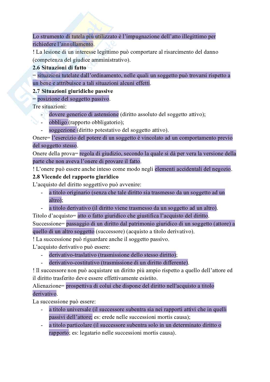 Riassunto esame Diritto privato, Prof. Di Lorenzo Giovanni, libro consigliato Manuale di diritto privato, Torrente, Schlesinger Pag. 16