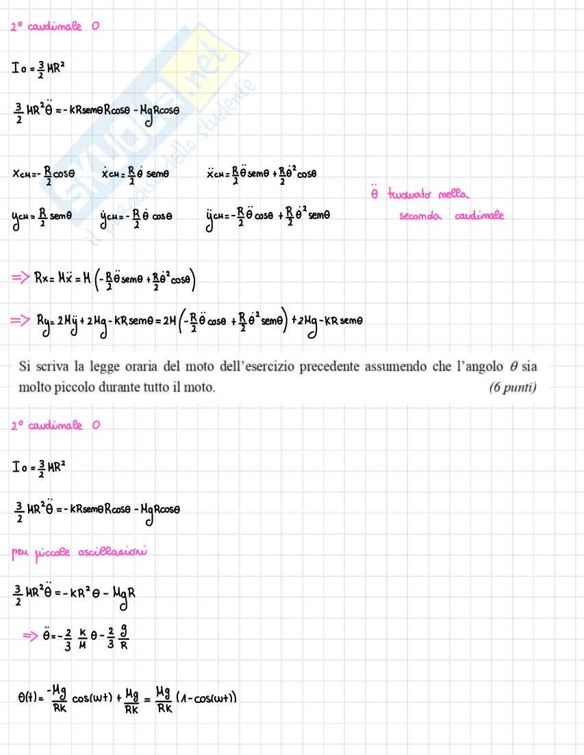 Esercizi svolti di esami di Fisica 1 (parte 1) Pag. 11