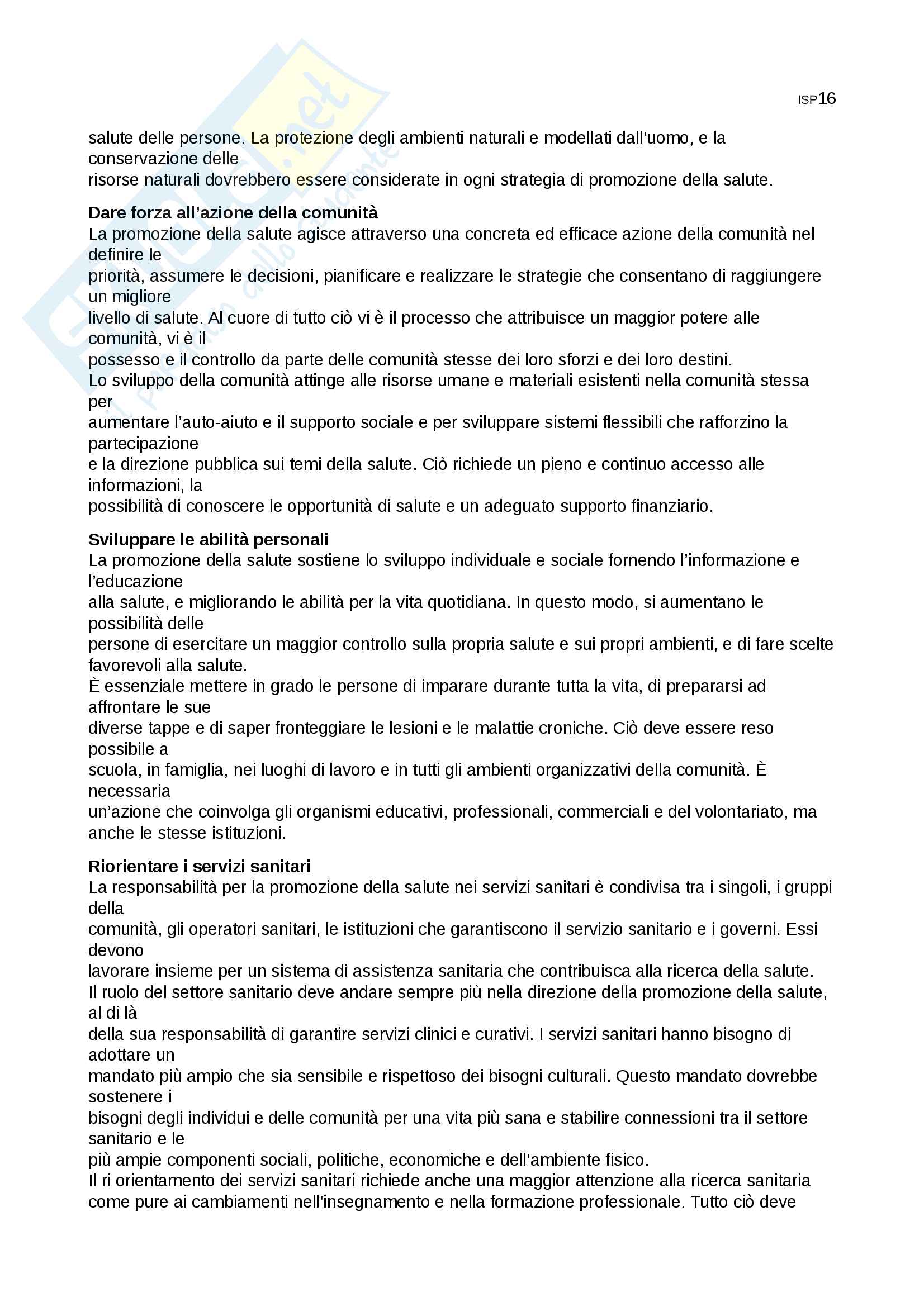 Infermieristica in sanità pubblica 1 Pag. 16