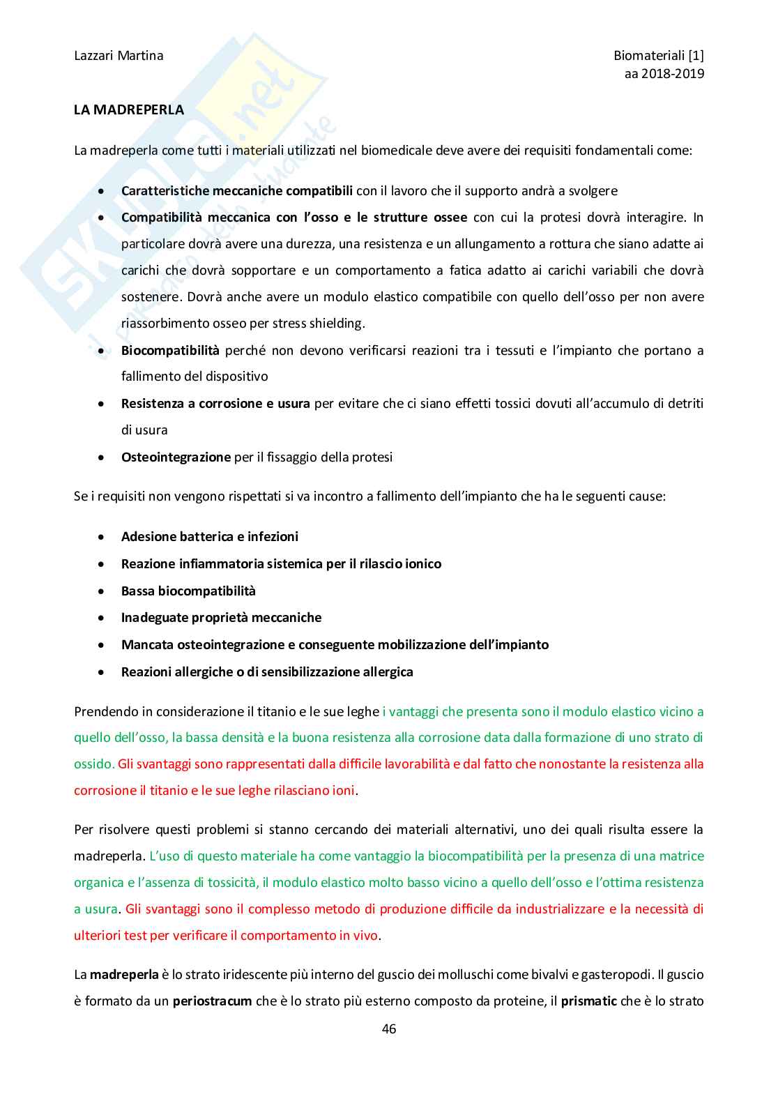 Biomateriali 1 Pag. 46