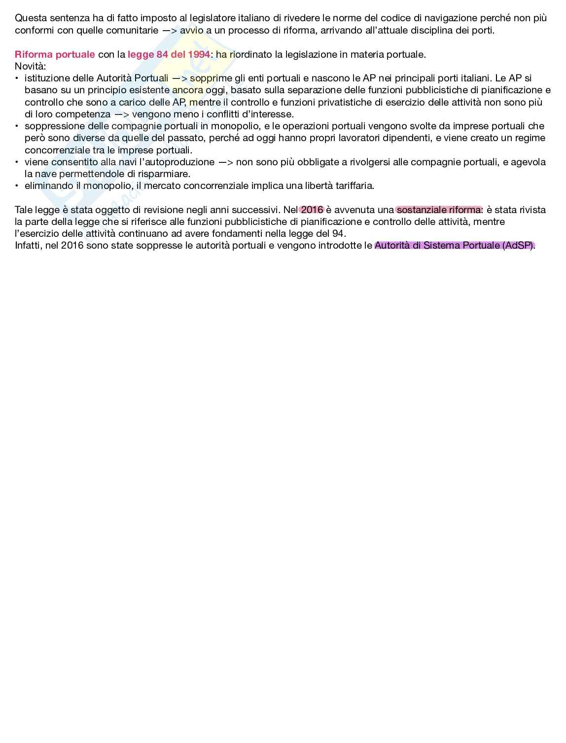 Diritto dei trasporti Pag. 6