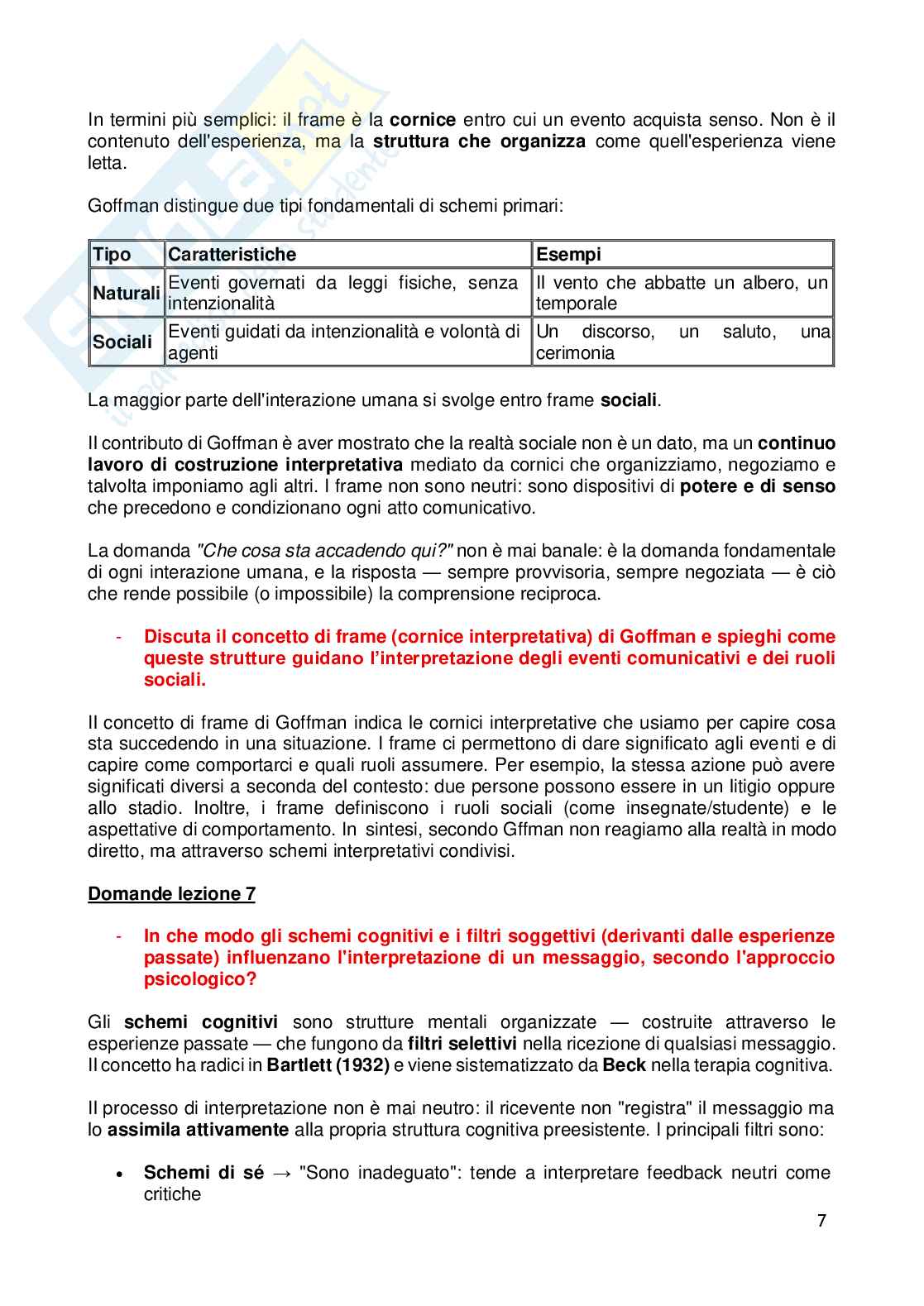 Psicologia della Comunicazione - Paniere compilato Pag. 51