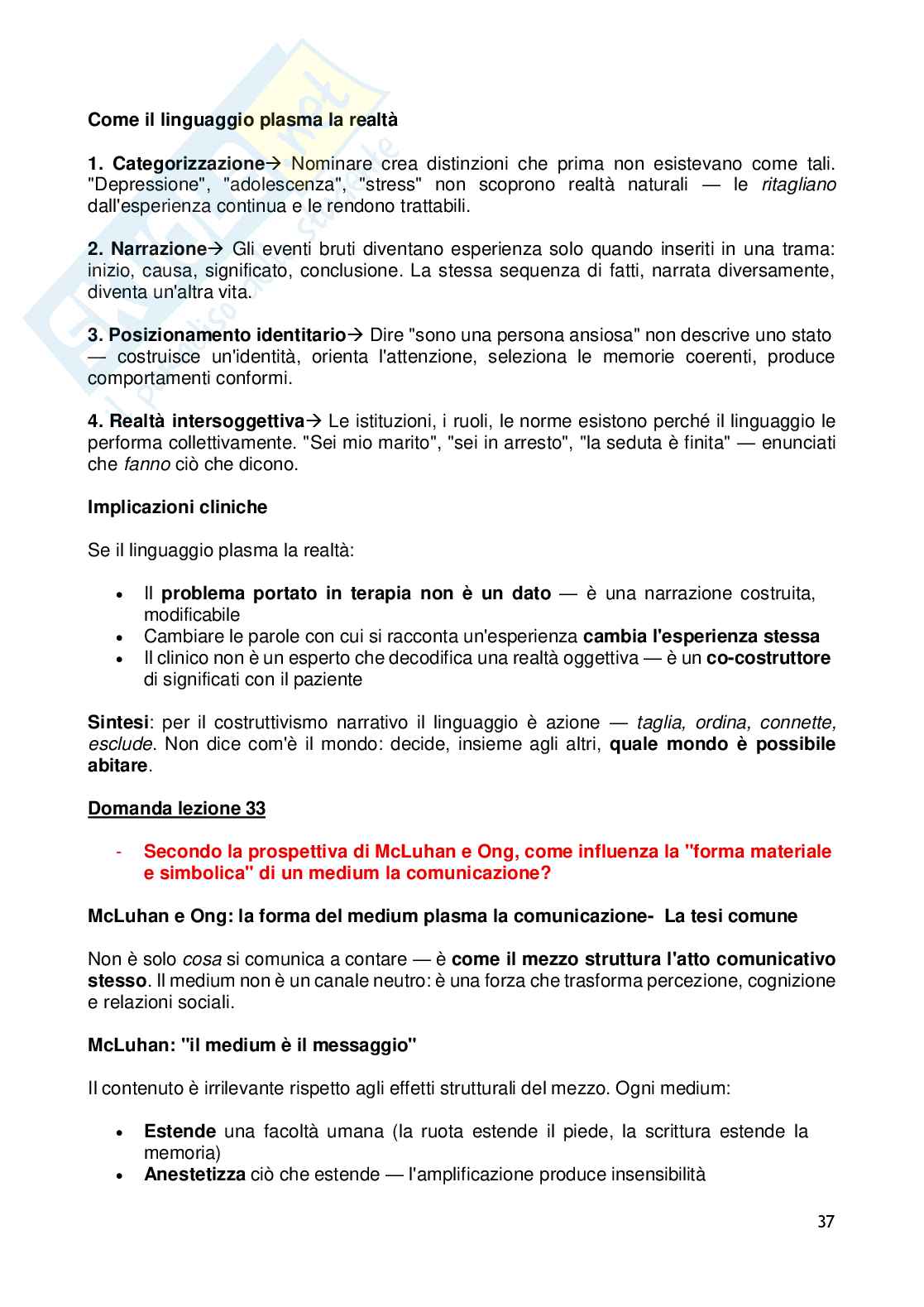 Psicologia della Comunicazione - Paniere compilato Pag. 81
