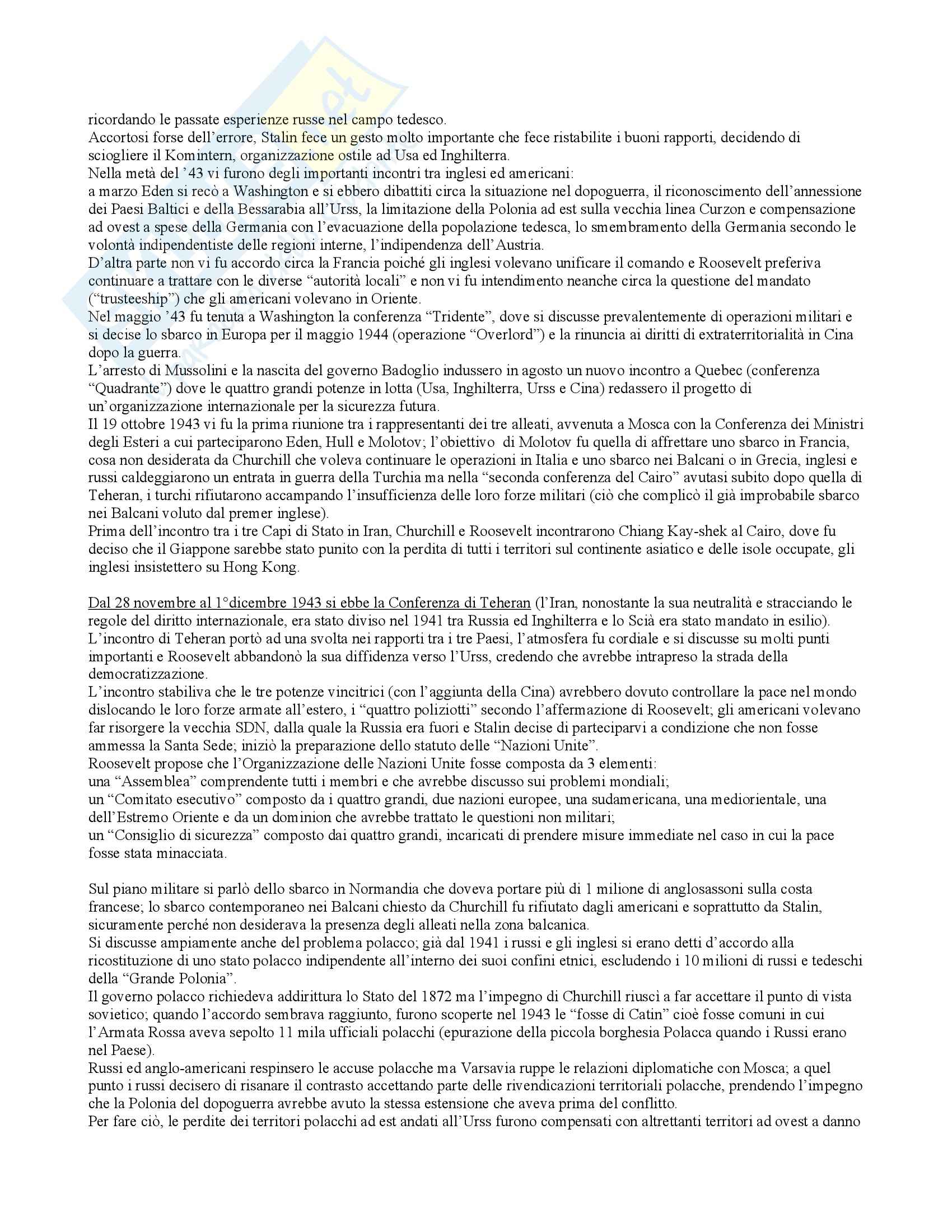 Politica internazionale - storia diplomatica - Appunti Pag. 46