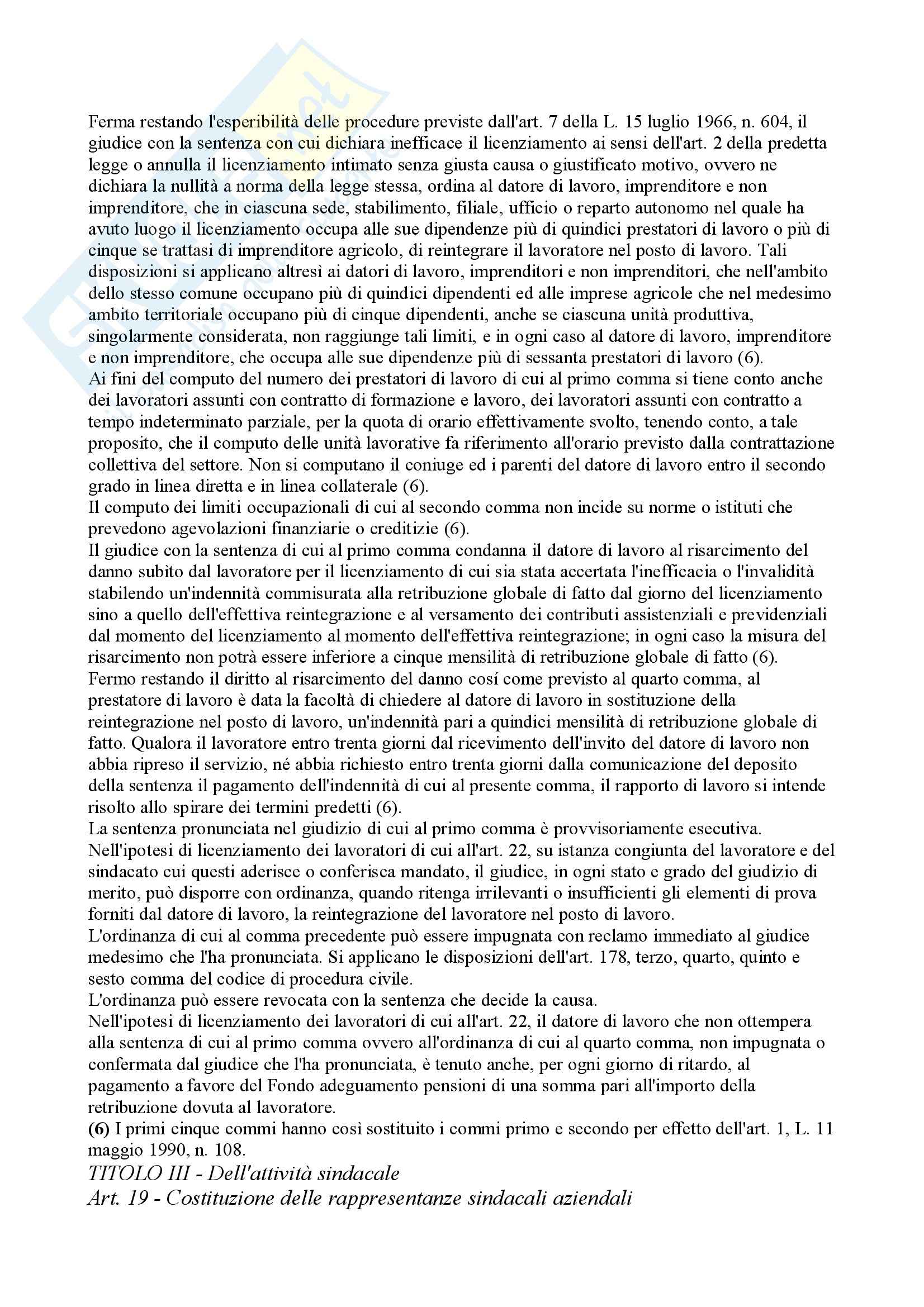 Diritto del lavoro - Appunti Pag. 51
