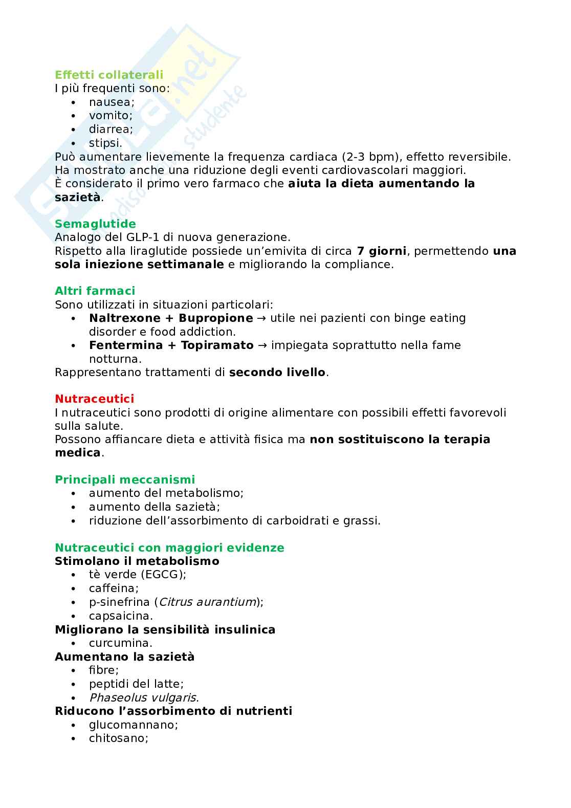 Appunti Principi di dietetica e dietoterapia Pag. 41