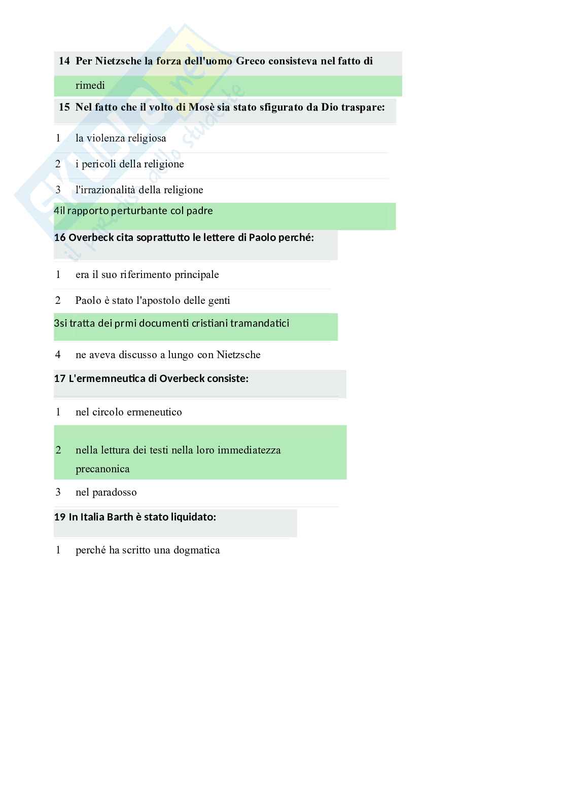 Paniere di Filosofia della religione, 2026 Pag. 11